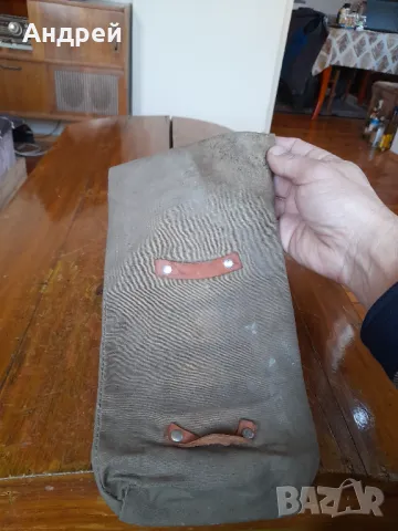 Стара брезентова военна чанта,сумка,чохъл #2, снимка 7 - Антикварни и старинни предмети - 49454096