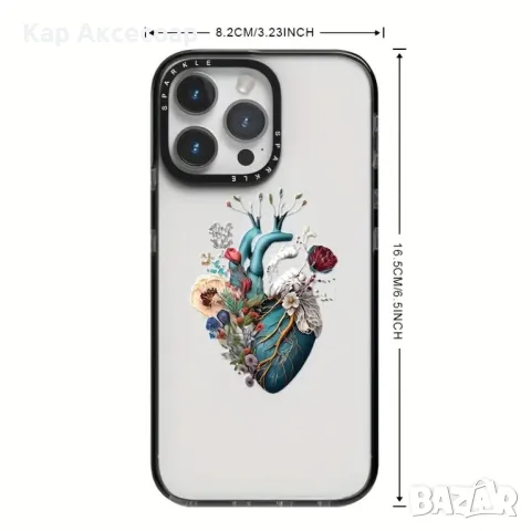 Кейс за iPhone 16 - Floral Heart Design