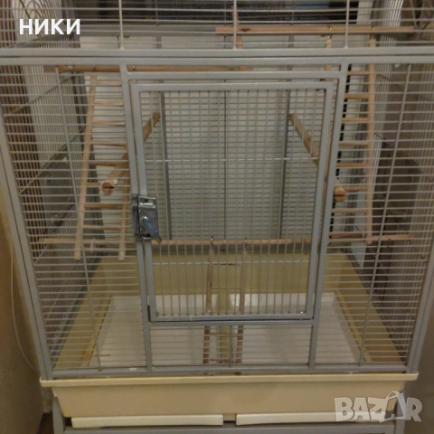 Клетка голяма със стойка, снимка 2 - За птици - 54338777