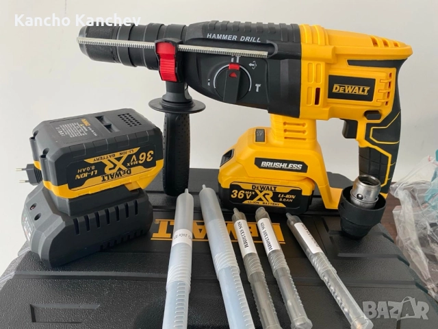Промо Комплект DeWALT 4V1 36V 8.0AH, снимка 3 - Бормашини - 52507619