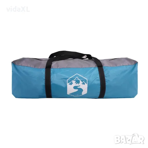 vidaXL Семейна палатка кабина, 6-местна, синя, водоустойчива, снимка 10 - Палатки - 56148310