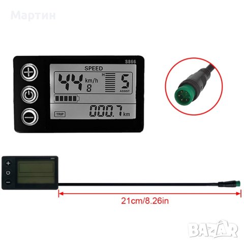 Дисплей S866 LCD 24V-36V-48V, снимка 10 - Друга електроника - 42823467
