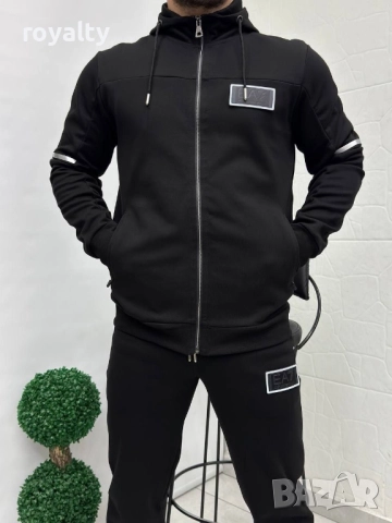 Emporio Armani Черен Мъжки Екип Double Face EA7, снимка 2 - Спортни дрехи, екипи - 52258860