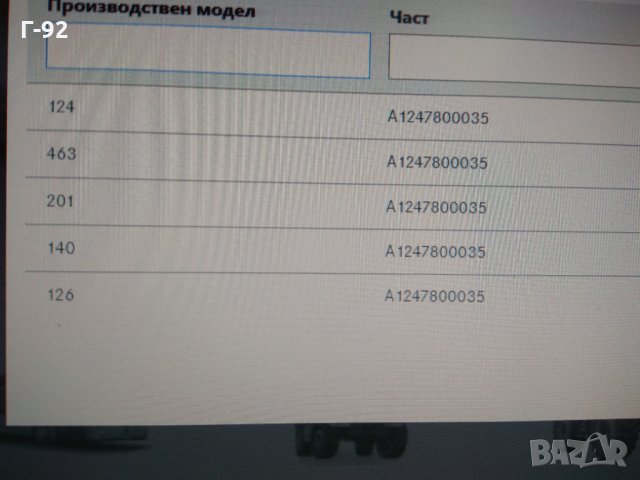 A1247800035**NEU**Mercedes-Benz**ВОДАЧ ЗА ШИБЕДАХ-СРЕДЕН**W124 W126 W201 W140 G463  , снимка 5 - Части - 31608199