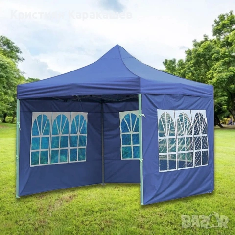 3БР Страници с прозорец за шатра 3х3м, снимка 3 - Градински мебели, декорация  - 54266239