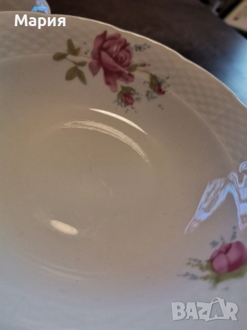 TK Thun- 1794 VINTAGE Bohemia Roses Czechoslovakia, снимка 5 - Чинии - 51995919