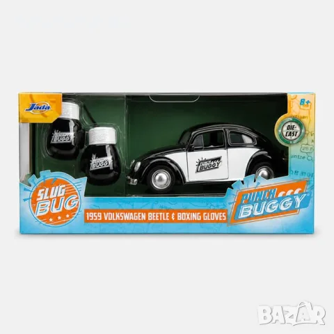 Метална кола VW Beetle 1:32 с боксови ръкавици комплект 4 цвята, снимка 9 - Коли, камиони, мотори, писти - 56160053
