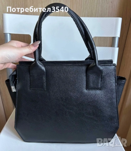 Черна дамска чанта Fentis, снимка 7 - Чанти - 44194707