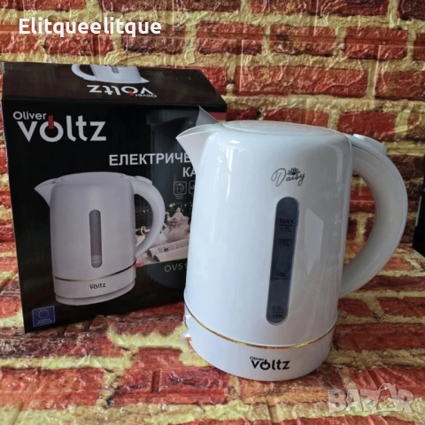 Електрическа кана Oliver Voltz Daisy, 2200W, капацитет 1,7 литра