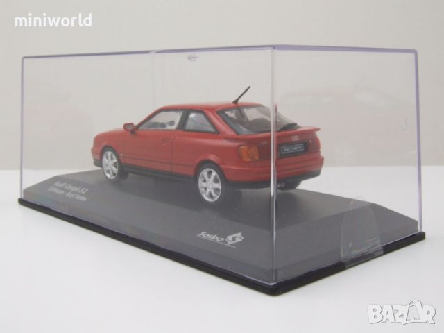 Audi S2 Coupe 1992 - мащаб 1:43 на Solido моделът е нов в PVC дисплей-кейс, снимка 8 - Колекции - 42726979