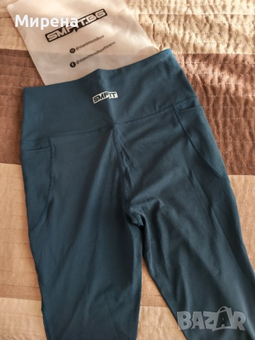 Чисто НОВ спортен клин SMFIT, цвят аква, снимка 3 - Спортни екипи - 52955020