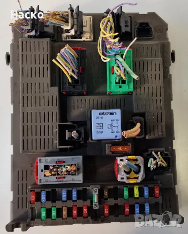  BSI Модул Бушонно Табло Бушониера V03-00 9651938180 Пежо 807 Ситроен Ц8 Peugeot Citroen C8 Lancia 