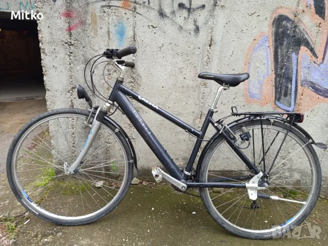 28 цола алуминиев велосипед с 21 скорости усилени капли амортисьори предни като нов , снимка 5 - Велосипеди - 50344522