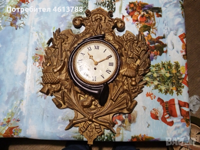 Голям чугунен часовник, снимка 4 - Антикварни и старинни предмети - 52003740