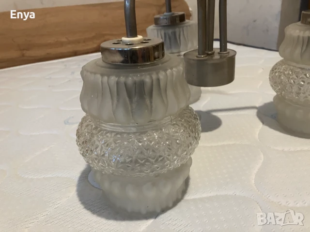 Полилей тройка (3-ка) ( с 3 гнезда ), снимка 3 - Лампи за таван - 50634574