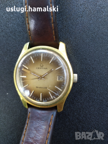 Швейцарски винтидж часовник Certina/позлата, снимка 3 - Антикварни и старинни предмети - 52788503
