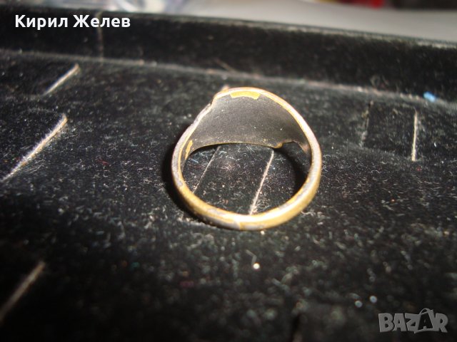 СТАР РЕТРО ВИНТИДЖ БРОНЗОВ ПОСРЕБРЕН ПРЪСТЕН МАЙСТОРСКА ИЗРАБОТКА 18920, снимка 5 - Пръстени - 31309590