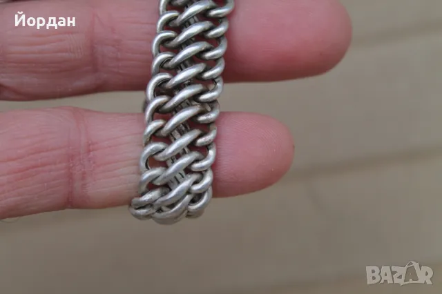 Дамска сребърна гривна, снимка 4 - Гривни - 47990339