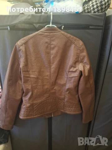 Красиво , кафявокожено яке, снимка 2 - Якета - 51944524