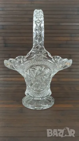 Кошница бонбониера от шлифован кристал