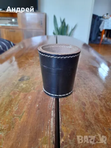 Стара кожена чаша за зарове #3