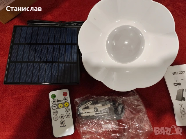 Соларна висяща лампа, снимка 2 - Лед осветление - 54297925