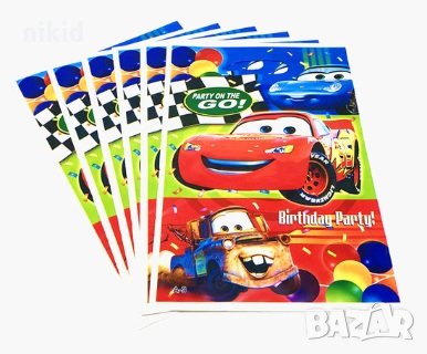 10 бр торбички Макуин Маккуин колите коли McQueen cars за сладки подарък рожден ден парти, снимка 2 - Други - 29456927