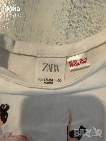 Комплект клинче + блузка Zara 18-24 месеца, снимка 4 - Комплекти за бебе - 52114331