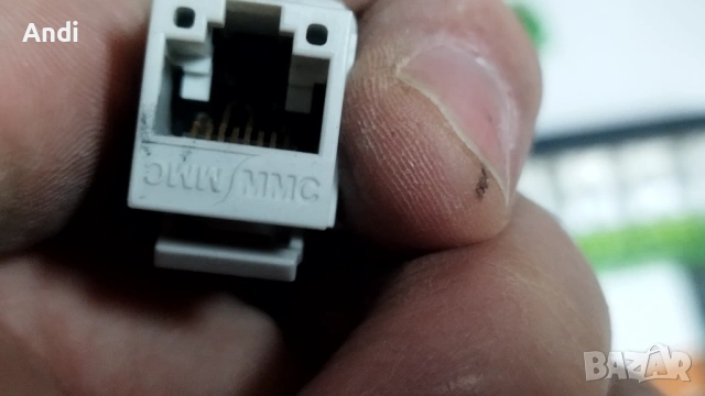 Пач панел 5е cat.  - 24 порта за рак - сърварен шкаф 1U MMC, снимка 5 - Суичове - 53298590