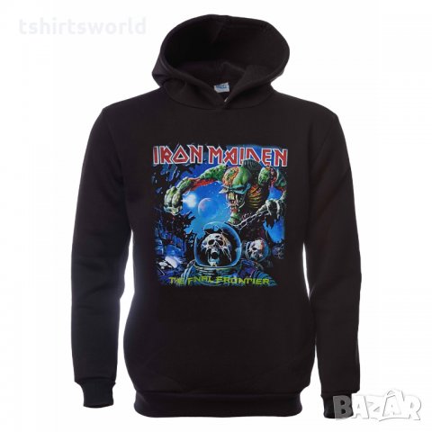 Нов мъжки суичър с дигитален печат на музикалната група IRON MAIDEN - The Final Frontier, снимка 7 - Суичъри - 31757654