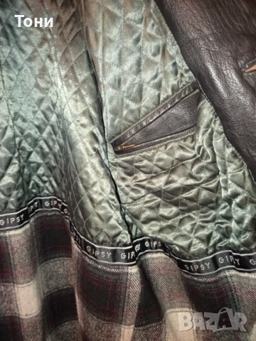Ново Мъжко Зимно Яке Изцяло от Естествена Кожа L, снимка 6 - Якета - 53186347