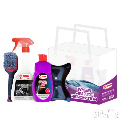 Комплект за почистване на гуми и джанти Getsun