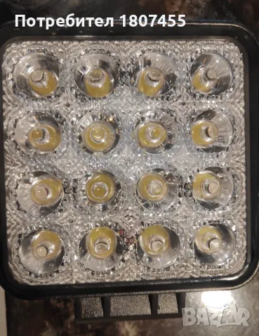 Диодни халогени комплект 48W 10,7cm 16-SMD 12V-24V , снимка 6 - Части - 50326632