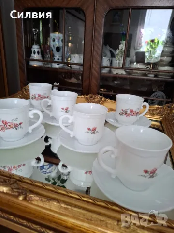 Сервиз за кафе/чай Аркопал Франция , снимка 8 - Чаши - 55749702