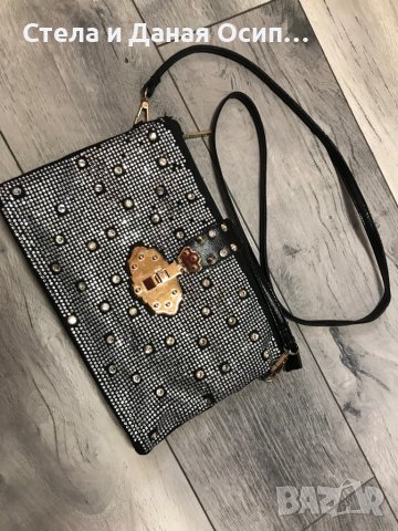 Дамска чанта с кристали, снимка 2 - Чанти - 42572075
