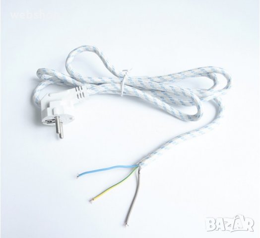 Захранващ високотемпературен кабел за Ютия/Котлон/Скара , 3m, снимка 1 - Друга електроника - 38371732