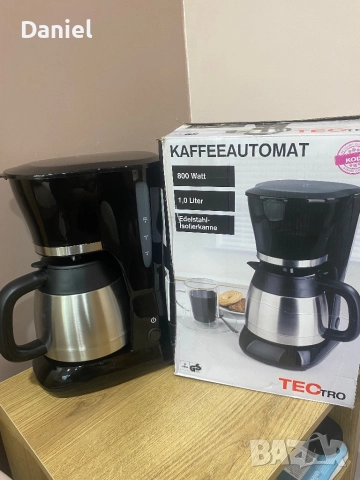 Кафеавтомат TECTRO – 800 W, 1.0 L, термокана, снимка 4 - Кафемашини - 52790224