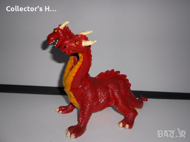 Ретро винтидж екшън фигурка триглав дракон фигура играчка от 1984 г., снимка 2 - Колекции - 52729319