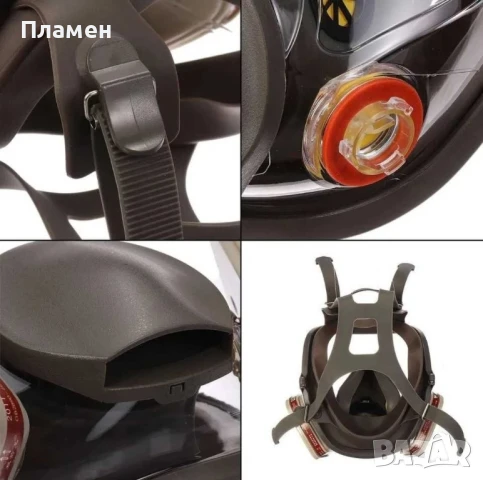 Респираторна предпазна маска за цяло лице Anti-Fog 6800, снимка 6 - Други - 50746801