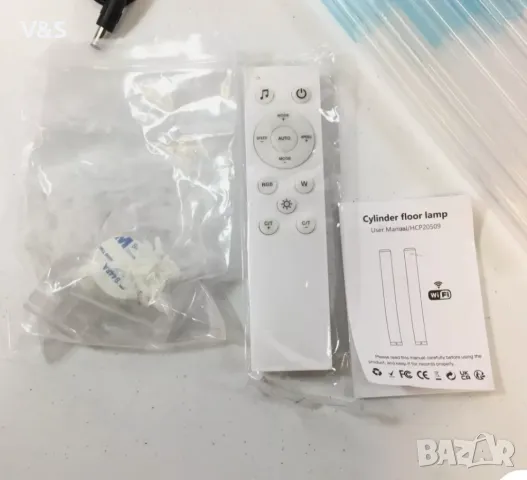 Пакет от 2 LED подови лампи RGB Цилиндрична 104см. дистанционно управление,блутут, wifi, снимка 13 - Лед осветление - 47730157