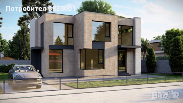 Двуетажна къща с 3 спални над Еко Евксиноград