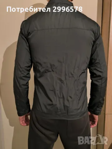 Adidas мъжка ветровка размер L тъмно зелено пролетно есенно яке, снимка 3 - Якета - 47947346