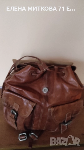 Раница от естествена кожа, снимка 4 - Раници - 52434934