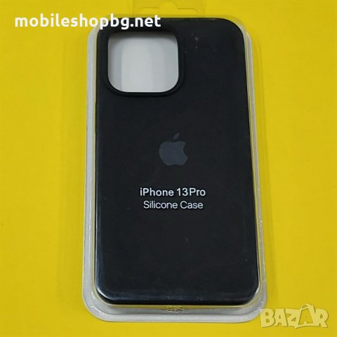 калъф за iPhone 13 Pro силиконов черен