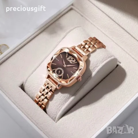 Дамски часовник, наличен в два различни цвята на циферблата