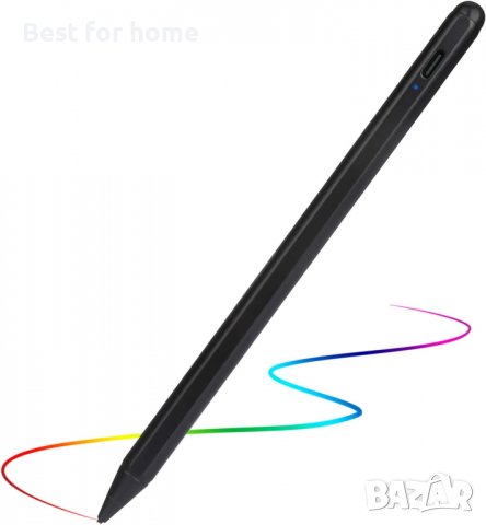 Stylus Активна капацитивна писалка за сензорен екран с 1,5 мм  и LED индикатор+5 накрайника, снимка 2 - Друга електроника - 40241152