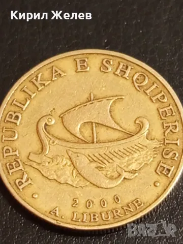 Монета 20 леке 2000г. Албания красива за КОЛЕКЦИЯ ДЕКОРАЦИЯ 22231, снимка 4 - Нумизматика и бонистика - 49163840