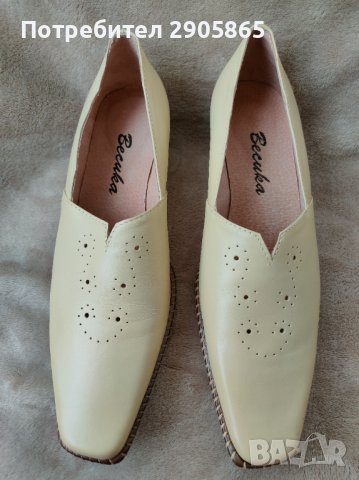 Нови кожени български обувки, снимка 4 - Дамски ежедневни обувки - 42299923