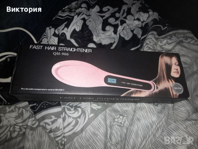 Електрическа четка за изправяне на коса , снимка 3 - Аксесоари за коса - 38607353