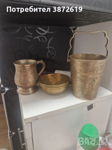 Старинни кофичка, кана и 3 купи